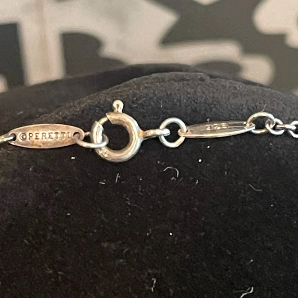 Authentic Tiffany & Co silver .925 Elsa Peretti Open Heart Bracelet EUC - Picture 2 of 5